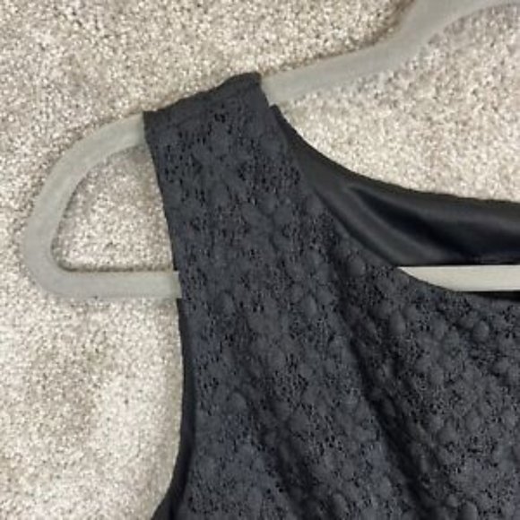 Tiana B Dress Womens 10 Black Lace Sleeveless Lined Knee Length Stretch- 8432 - Picture 5 of 12